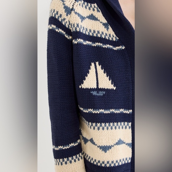 THE GREAT. The Sailboat Lodge Cardigan, Size 1! - Picture 4 of 6
